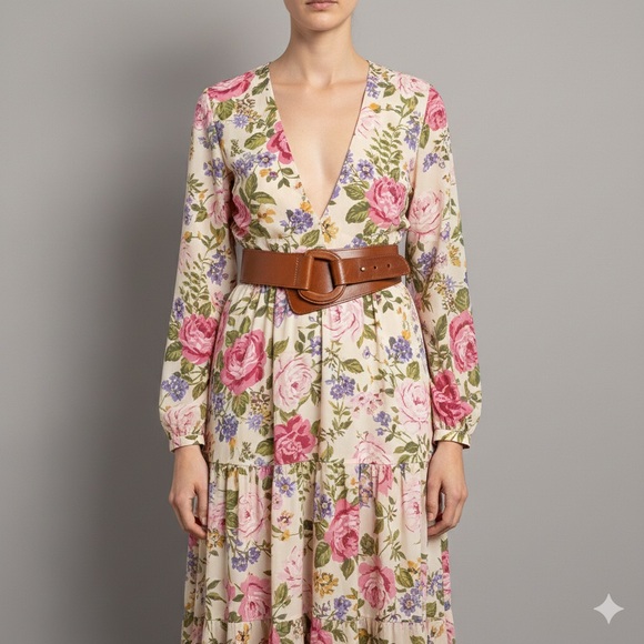 Vintage Banana Republic Brown Wide Hip Belt - Small 🏴 - Picture 8 of 9